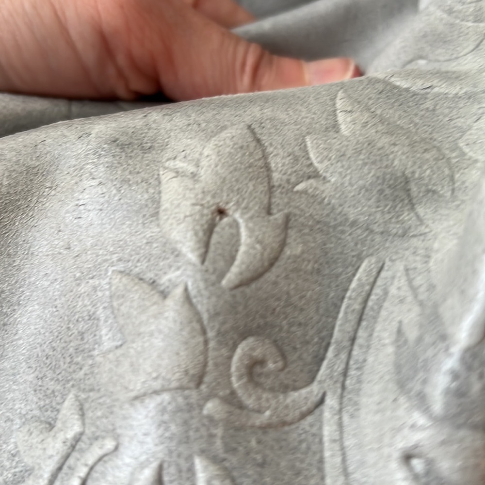 Borse in Pelle Made in Italy embossed leather shoulder / tote bag. - Picture 6 of 16
